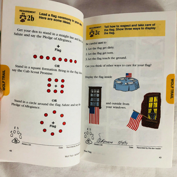 Vintage Cub Scout Wolf Handbook 1998 - Picture 2 of 5